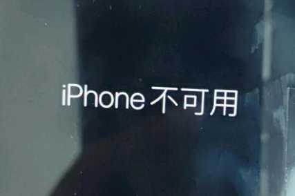 林州苹果服务网点分享锁屏界面显示“iPhone 不可用”如何解决 